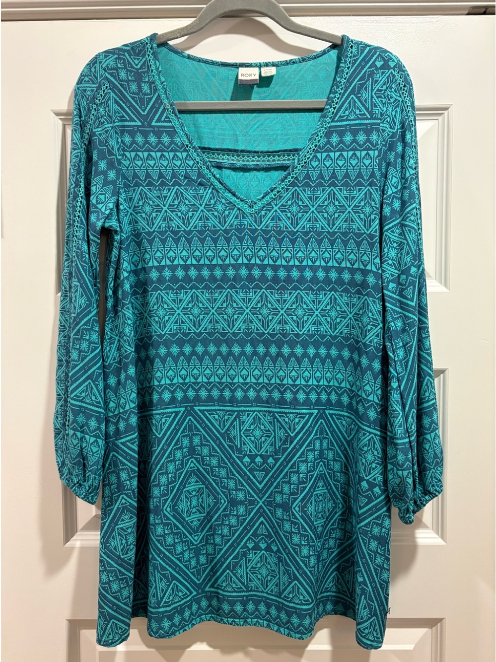 Roxy ~ Tunic/Dress/Coverup ~ S ~ Turquoise
